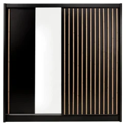 Szafa przesuwna z lamelami i lustrem LAMELLO