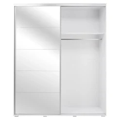 Szafa przesuwna z lustrem ONTARIO 23 biała 200 cm