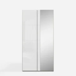 Szafa przesuwna z lustrem FITIO połysk 120 cm