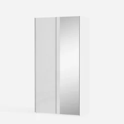 Szafa przesuwna z lustrem FITIO połysk 120 cm