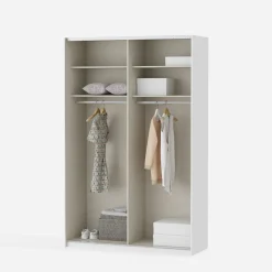 Szafa przesuwna z lustrem FITIO mat 150 cm