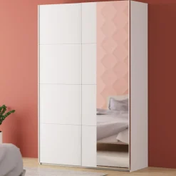 Szafa przesuwna z lustrem FITIO mat 150 cm