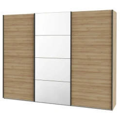 Szafa przesuwna z lustrem 3-drzwiowa HIGH ROCK