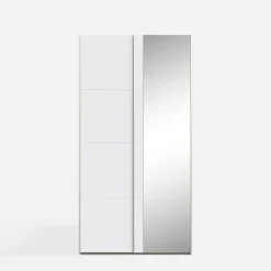Szafa przesuwna z lustrem FITIO mat 120 cm