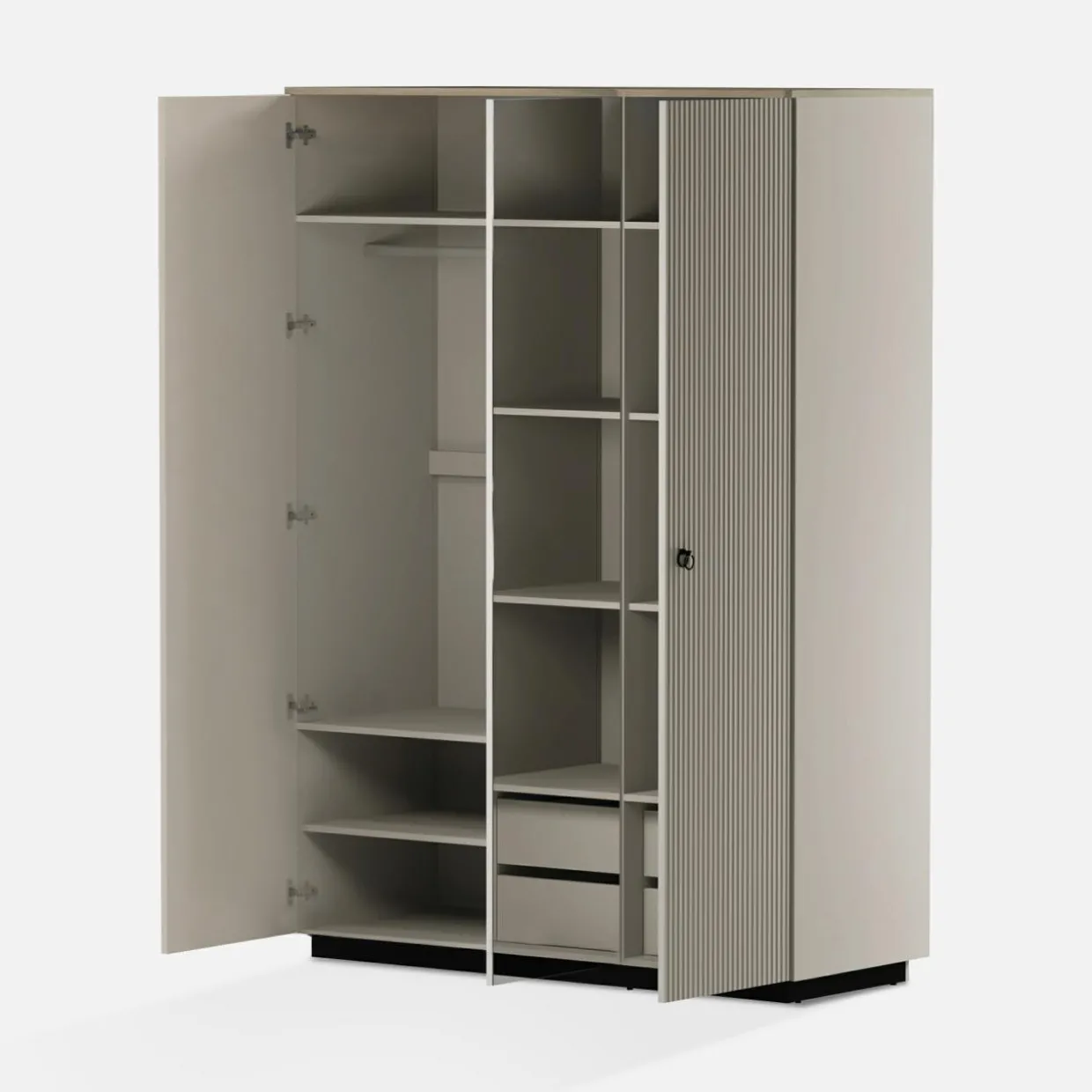 Szafa ryflowana do sypialni DOMINICA