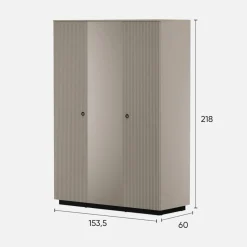 Szafa ryflowana do sypialni DOMINICA