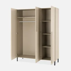 Szafa trzydrzwiowa beżowa SERGIO