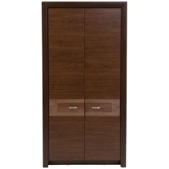 Szafa z drążkiem ciemny brąz 109 cm PARIS