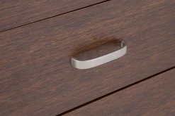 Szafa z drążkiem półkami i szufladami ciemny brąz PARIS