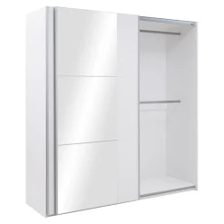 Szafa z lustem BASTIA BIAŁA 200
