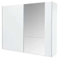 Szafa z lustrem biała BASTIA 250 cm