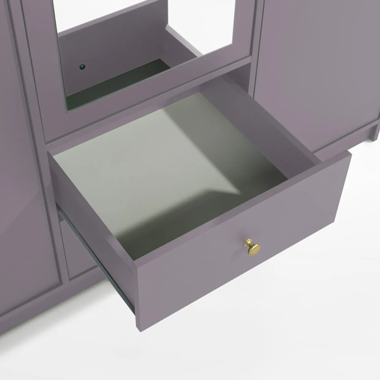 Szafa z lustrem fioletowa COLORI