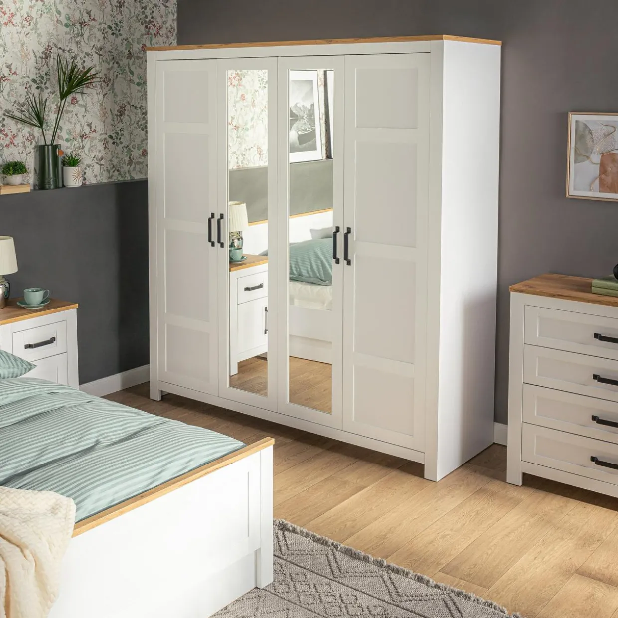 Szafa z lustrem LANZETTE