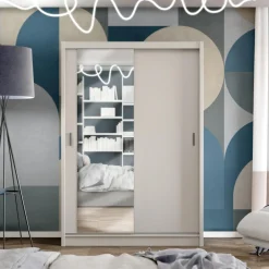 Szafa z lustrem NESS 150 cm kaszmir