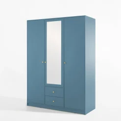 Szafa z lustrem niebieska COLORI
