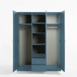 Szafa z lustrem niebieska COLORI