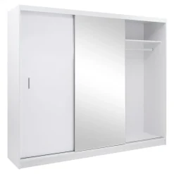 Szafa z oświetleniem biała MARSYLIA