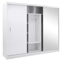 Szafa z oświetleniem biała MARSYLIA