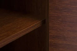 Szafa z półkami i szufladami wąska ciemny brąz PARIS