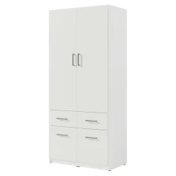 Szafa z szufladami TALLIN 2D4S biały