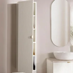 Szafka łazienkowa słupek biały mat BELT