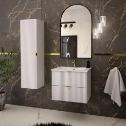 Szafka łazienkowa słupek biały mat BELT