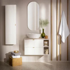 Szafka łazienkowa wisząca biały mat 20 cm