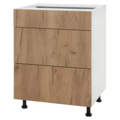 Szafka dolna BASIC PLUS BP/D60S3 dąb craft złoty