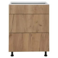 Szafka dolna BASIC PLUS BP/D60S3 dąb craft złoty