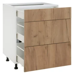 Szafka dolna BASIC PLUS BP/D60S3 dąb craft złoty