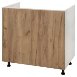 Szafka dolna pod zlewozmywak BASIC PLUS BP/D80Z dąb craft złoty