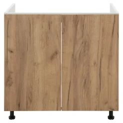 Szafka dolna pod zlewozmywak BASIC PLUS BP/D80Z dąb craft złoty