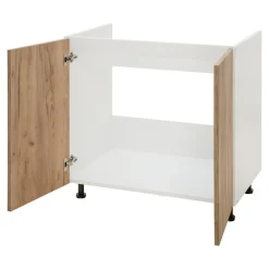 Szafka dolna pod zlewozmywak BASIC PLUS BP/D80Z dąb craft złoty