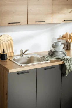 Szafka dolna pod zlewozmywak MILENA grafit