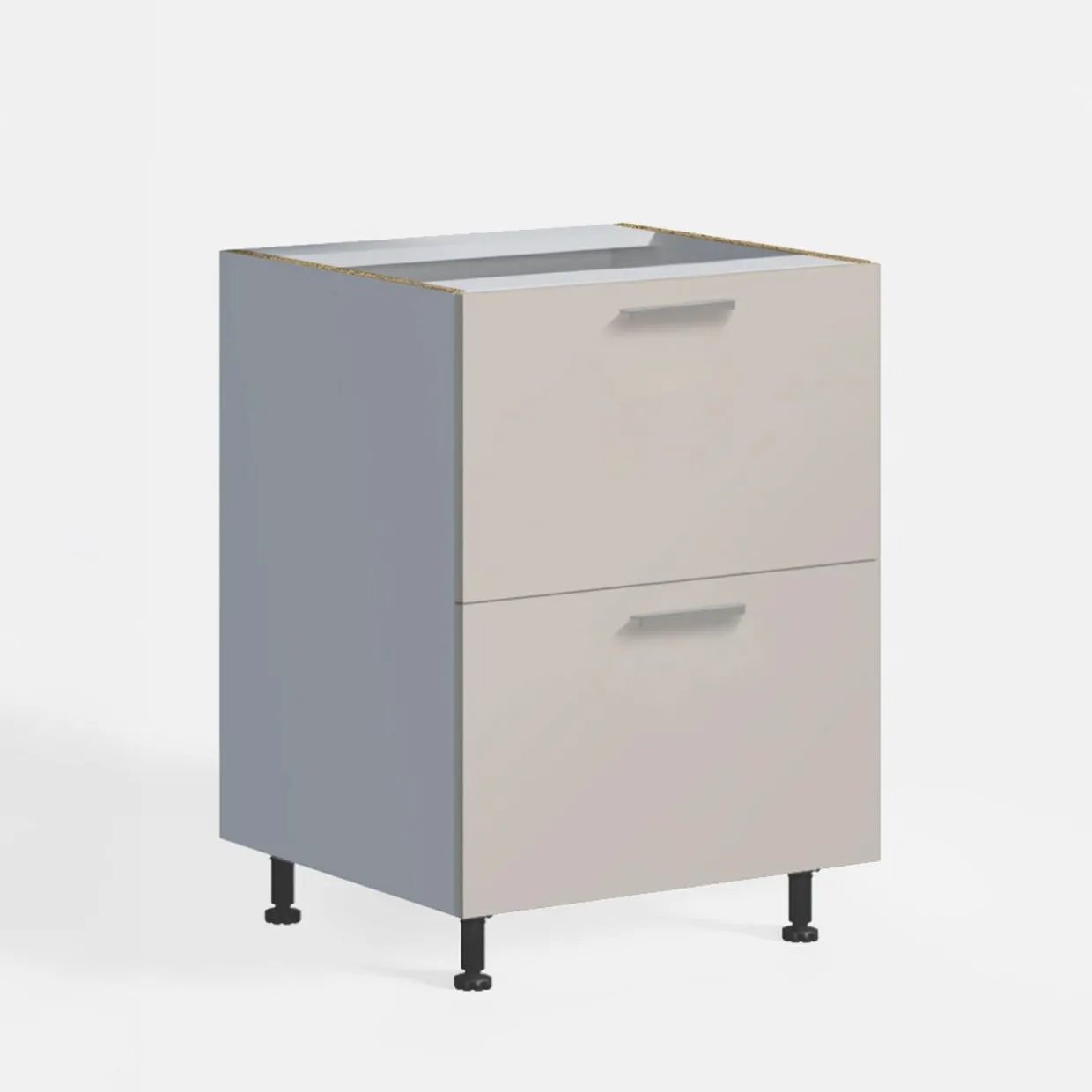 Szafka dolna stojąca MILENA z szufladami 60 cm kaszmir