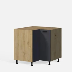 Szafka dolna stojąca narożna MILENA M/D90X90N grafit