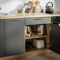 Szafka dolna stojąca z szufladą MILENA M/D60S1 grafit