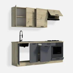 Szafka dolna stojąca z szufladą MILENA M/D60S1 grafit