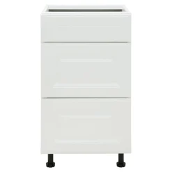 Szafka dolna z 3 szufladami BASIC PLUS BP/D45SR3 biały mat