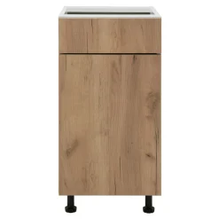 Szafka dolna z szufladą BASIC PLUS BP/D40SR1 dąb craft złoty