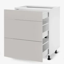 Szafka dolna z szufladami BASIC PLUS BP/D60SR3 clay grey