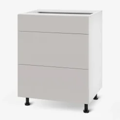 Szafka dolna z szufladami BASIC PLUS BP/D60S3 clay grey