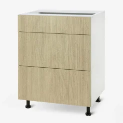 Szafka dolna z szufladami BASIC PLUS BP/D60SR3 sand barbera oak