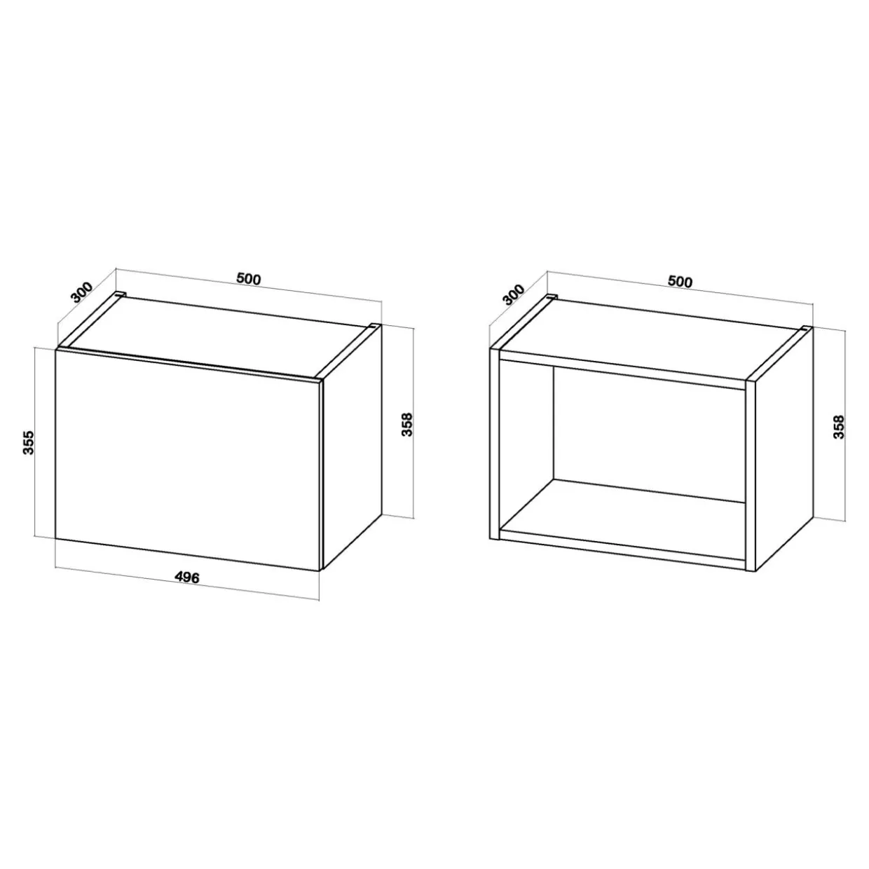 Szafka górna BASIC PLUS BP/G50O dąb craft złoty