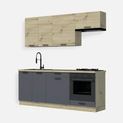 Szafka górna wisząca MILENA M/G60 dąb artisan