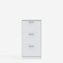 Szafka na buty biała 3 wnęki NOCII