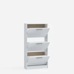 Szafka na buty biała 3 wnęki NOCII