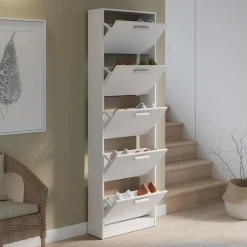 Szafka na buty biała wysoka NOCII