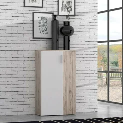 Szafka na buty BOOTS dąb piaskowy/biały