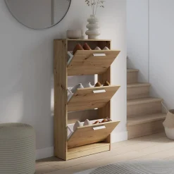 Szafka na buty dąb artisan 3 wnęki NOCII